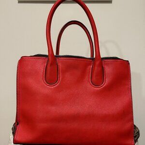 Neiman Marcus hot pink leather tote